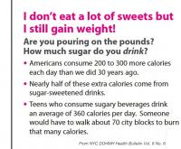 NYC DOHMH statistics on calories in sugary drinks